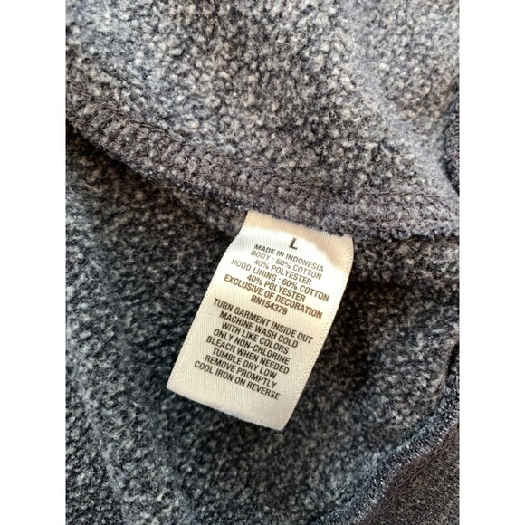 Vintage Aeropostale Hoodie Womens L Spell-Out Brushed Fleece Zip-Up Aero Crest - Picture 9 of 10